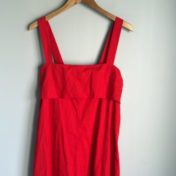 NEW Theory Tie Back linen blend  Midi Dress XL - Picture 6 of 16